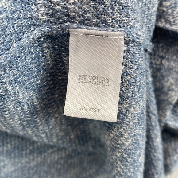 Pure Jill tunic sweater top ocean blue PL beachy lightweight soft travel - Picture 7 of 8